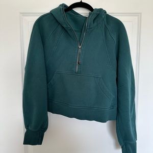 Lululemon Scuba Oversized half-zip hoodie in Green Jasper